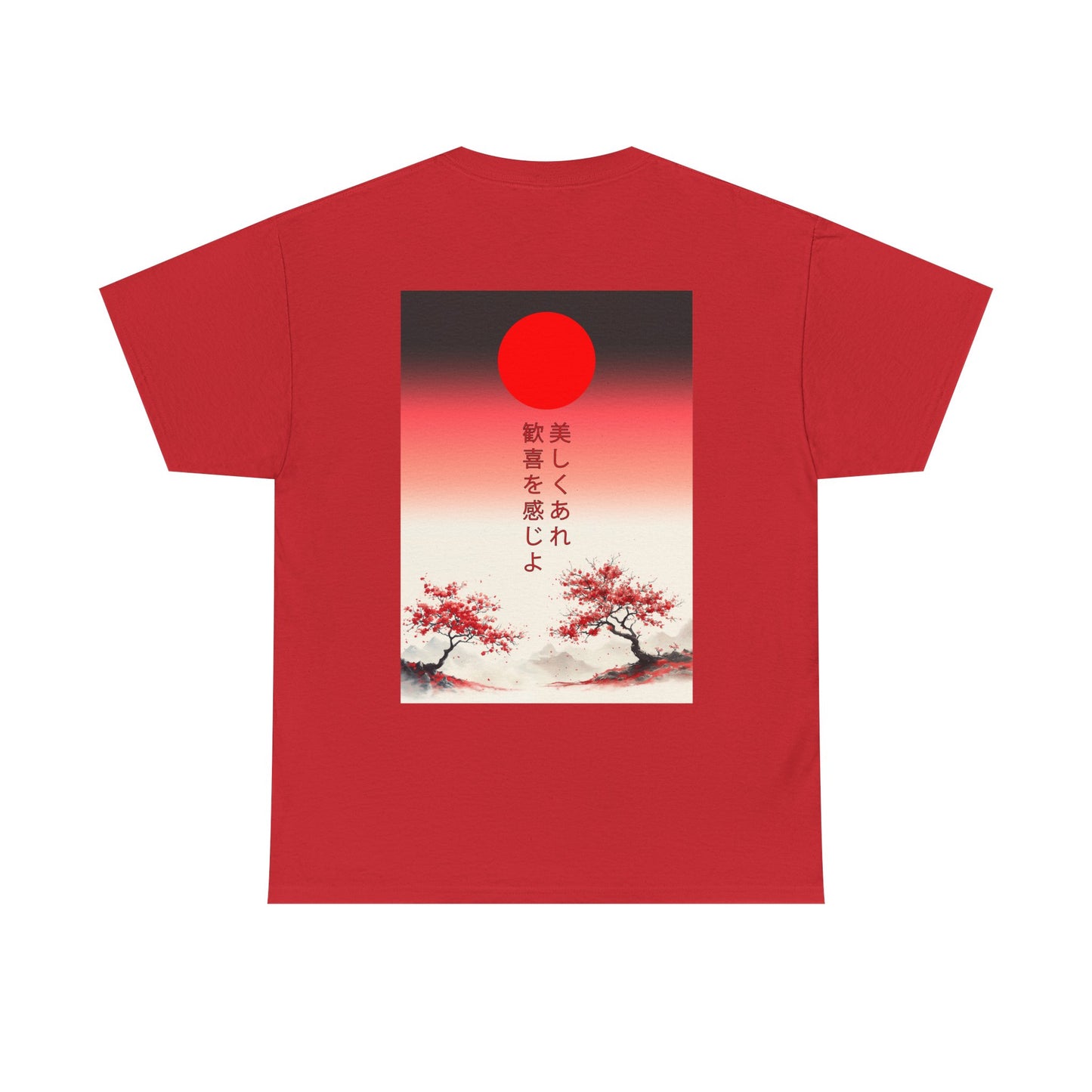 Xtethic Oversized T-shirt - Red Rising Sun