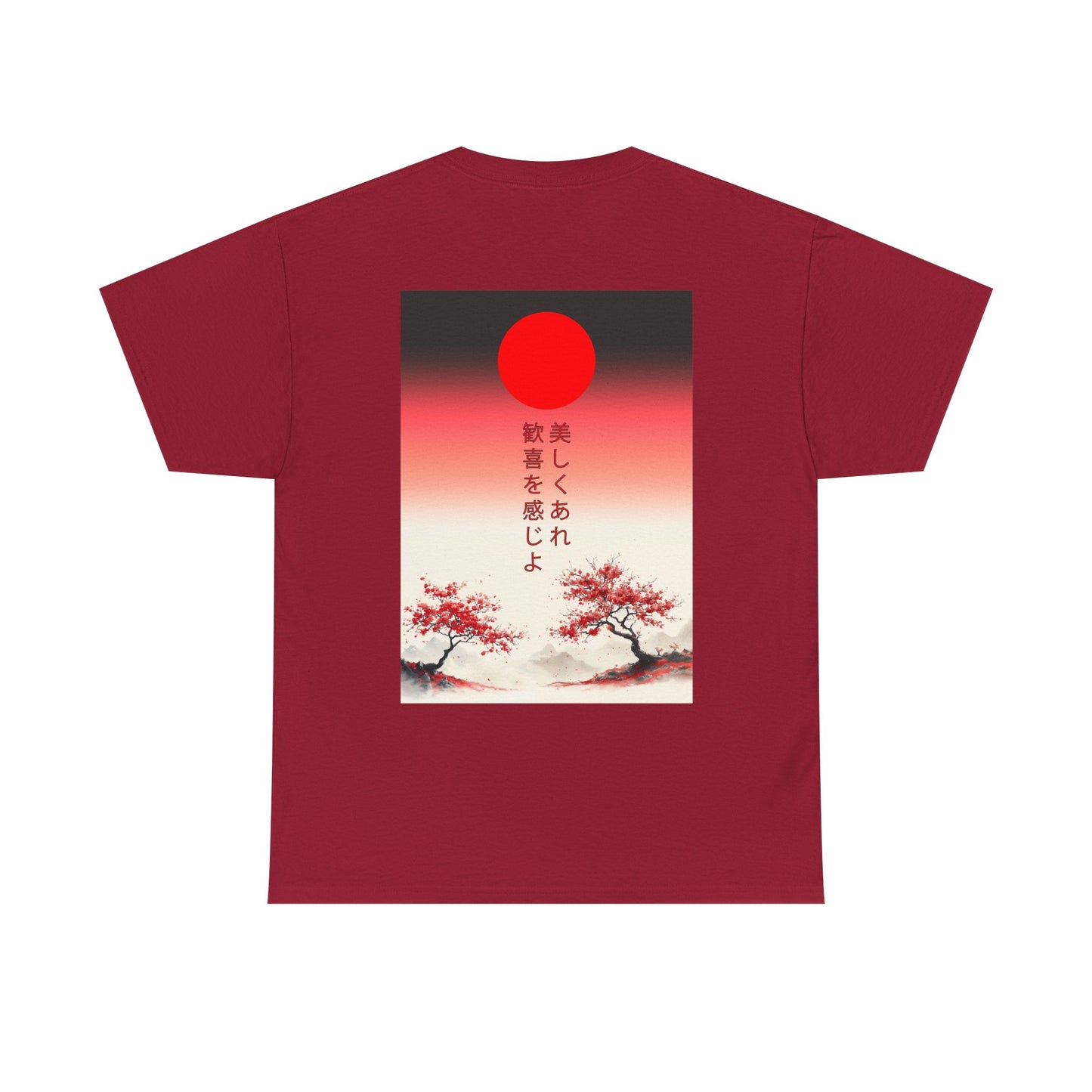 Xtethic Oversized T-shirt - Red Rising Sun