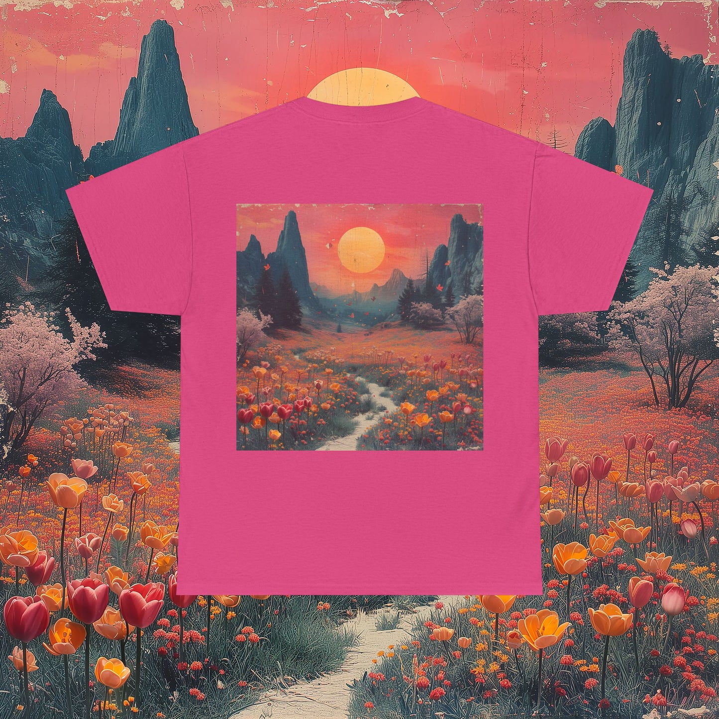 Xtethic oversized T-shirt - TuliPink