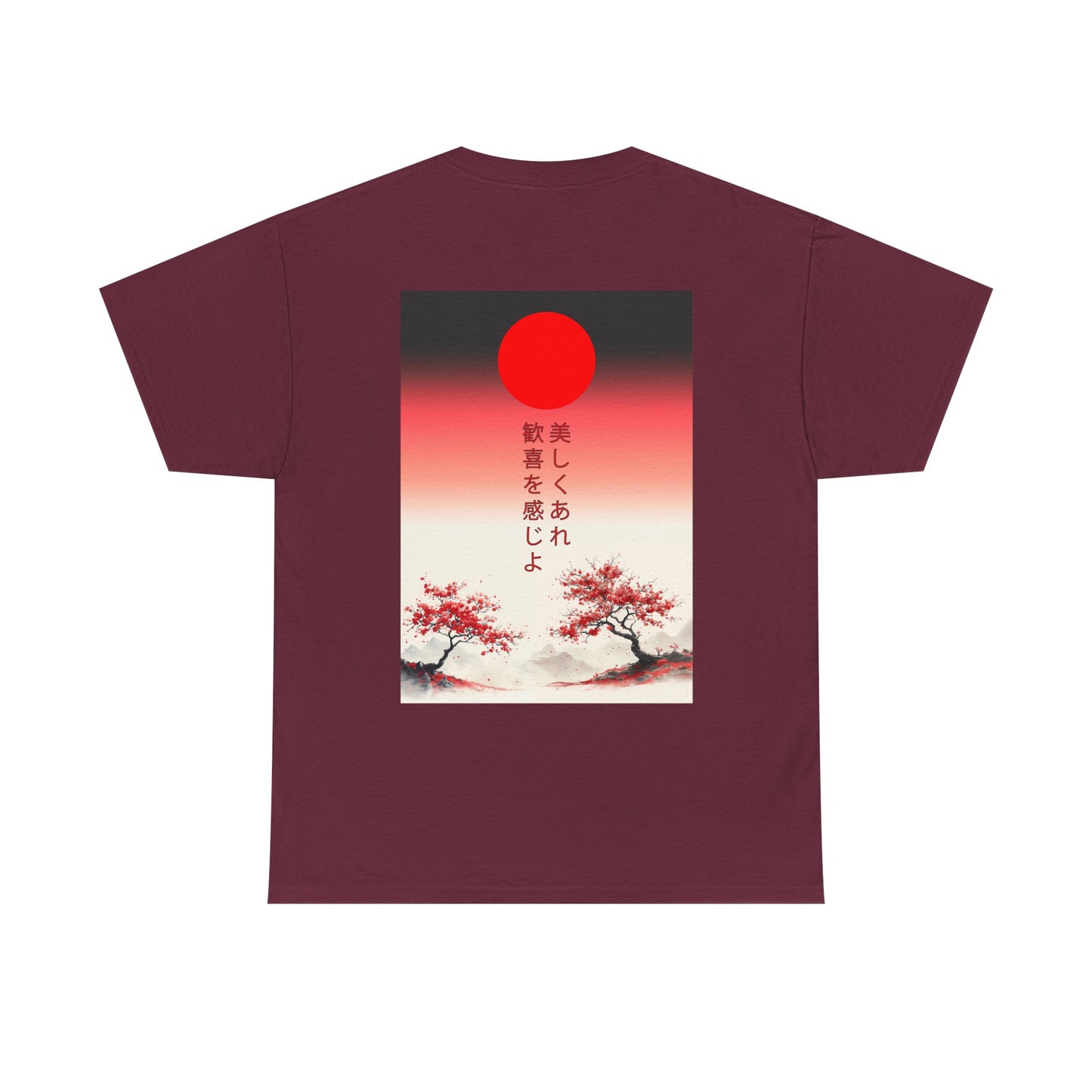 Xtethic Oversized T-shirt - Red Rising Sun
